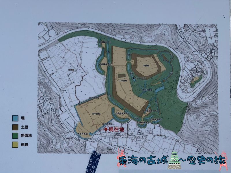 諏訪原城の地図