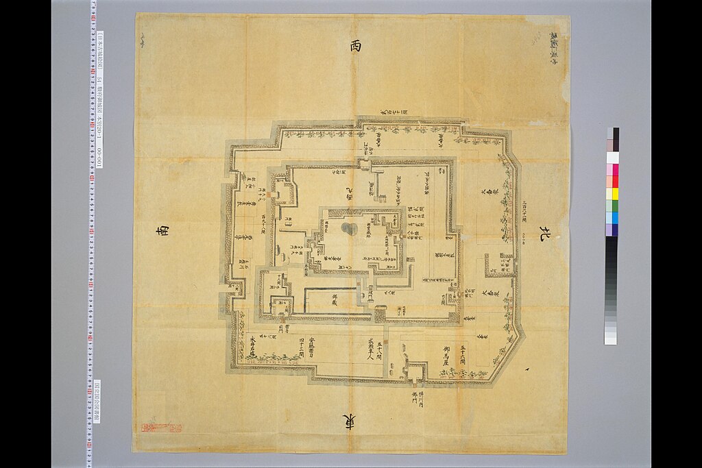 駿府城古地図