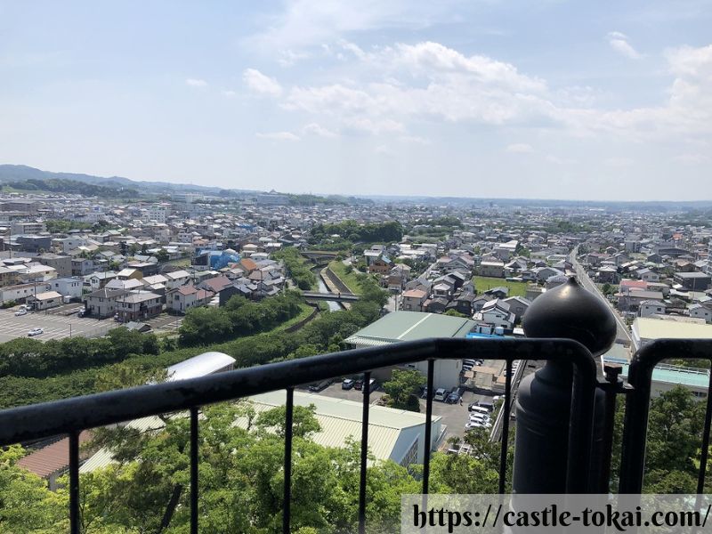 Östseite der Burg Kakegawa